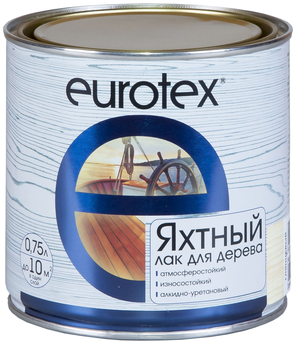 Яхтный лак EUROTEX (полуматовый / 0.75л.)