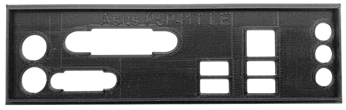 Заглушка для компьютерного корпуса к материнской плате Asus P5P41T LE black