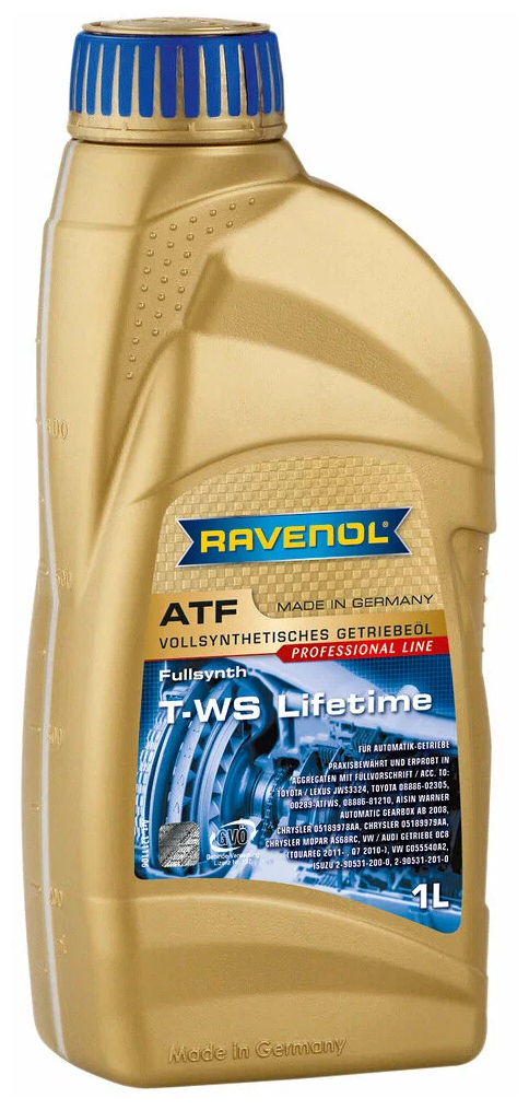 Масло Трансмиссионное Ravenol Atf T-Ws Lifetime 1 Л 4014835743311 Ravenol арт. 4014835743311