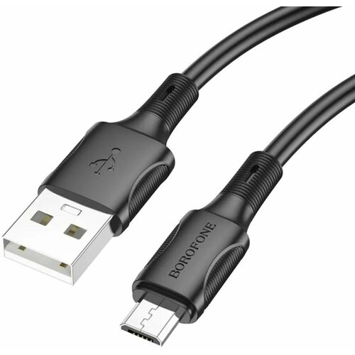 Кабель BOROFONE BX80 Succeed (MicroUSB, 1м, 2.4A) Черный