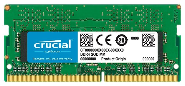 Crucial (ct4g4sfs8266( DDR4 Sodimm 4Gb (pc4-21300( CL19 (for NoteBook) .
