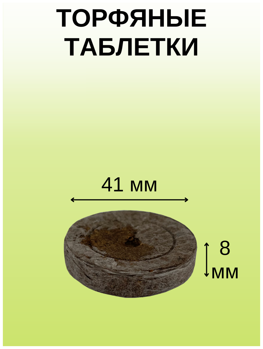 Торфяные таблетки для выращивания рассады JIFFY-7 (ДЖИФФИ-7) PLA D-41 мм, 10 шт - фотография № 2