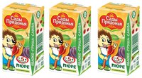 Пюре Сады Придонья яблоко, груша, слива (c 5 месяцев) Tetra Pak 125 г, 3 шт.