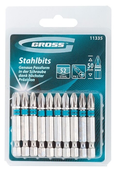 Набор бит Gross 11335 (10 предм.)