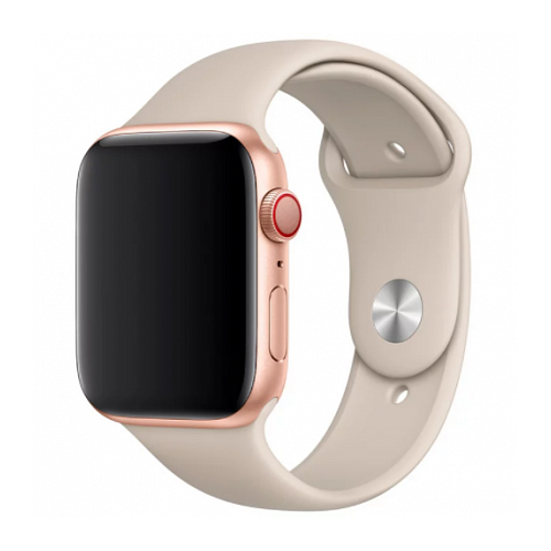 Devia Ремешок силиконовый Series Sport для Apple Watch 42/44mm, бежевый