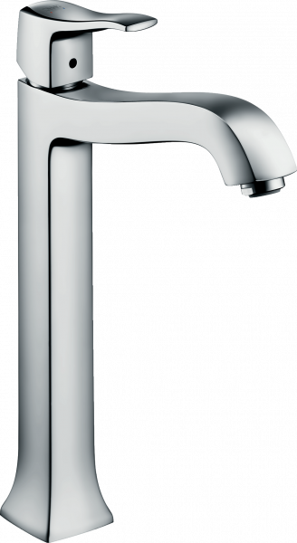 Смеситель hansgrohe Metris Classic для раковины с высоким изливом и сливным гарнитуром, хром 31078000