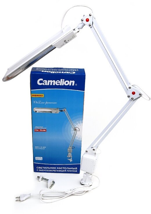 Camelion светильники питание от сети Camelion KD-017С белый (на струбцине)