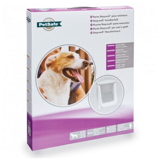 Дверца для собак и кошек PetSafe StayWell Original 2 Way белая большая 35,6 х 30,5 см (1 шт) - фотография № 2