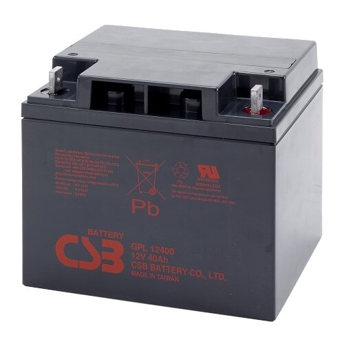 Аккумуляторная батарея CSB GPL 12400 12В 40 А·ч