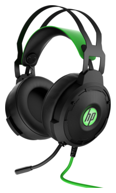 Наушники с микрофоном HP Pavilion Gaming 600 черный/зеленый 1.9м мониторные (4BX33AA)