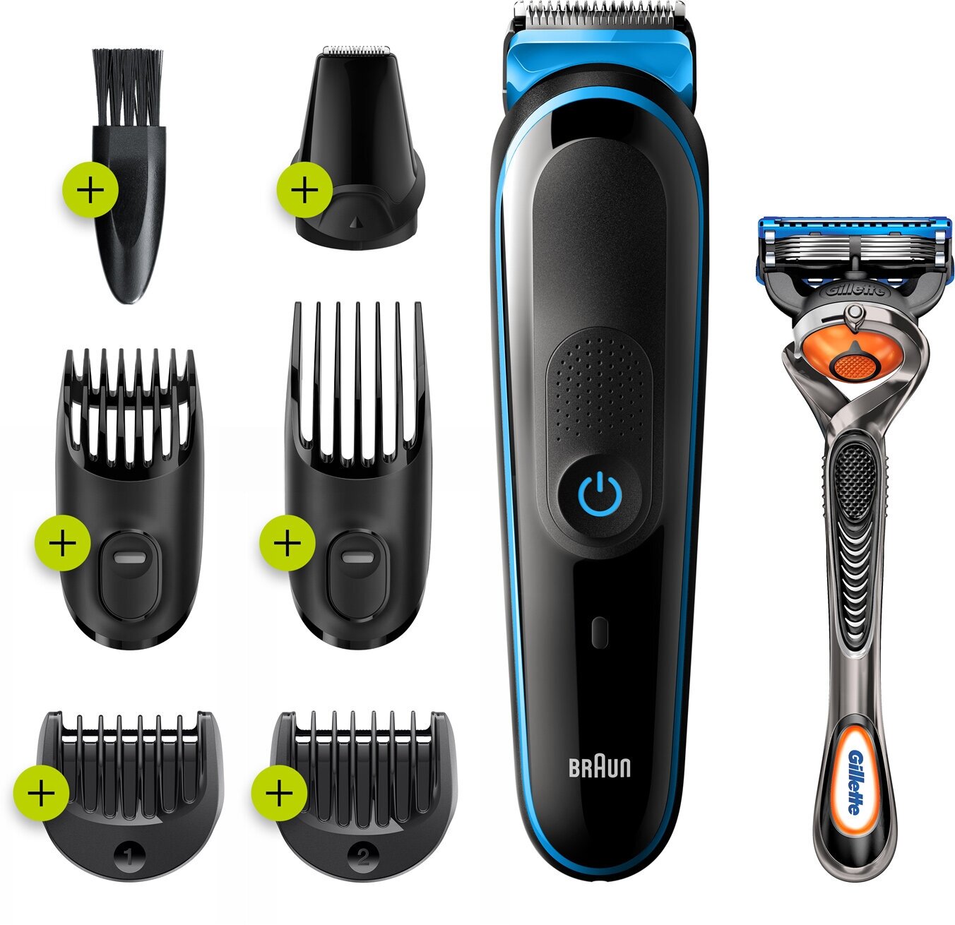 Набор для стрижки Braun MGK3245 + Gillette Fusion5 ProGlide UK, black/blue - фото №8