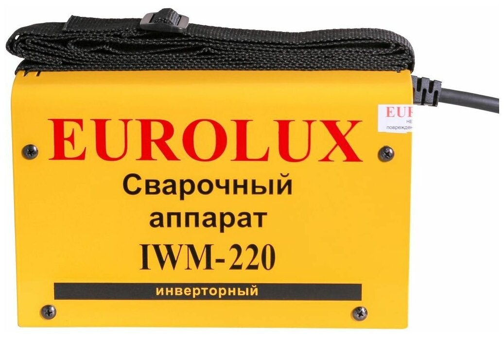 Сварочный аппарат инверторный IWM220 Eurolux , 220 ампер , комплект кабелей - фотография № 4