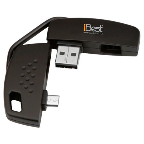 фото Кабель iBest USB - microUSB (IPW02) 0.15 м черный