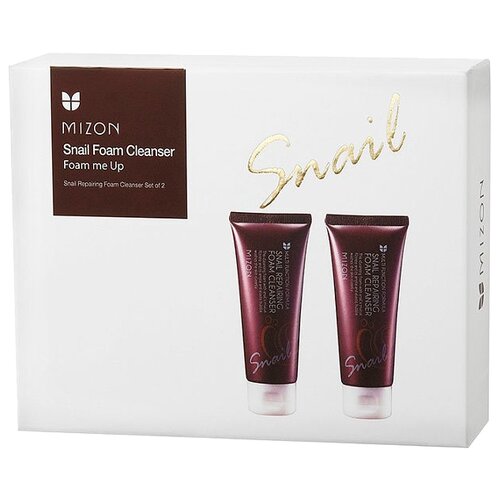 фото Mizon пенка для умывания Snail Repairing Foam Cleanser, 45 мл, 2 шт.