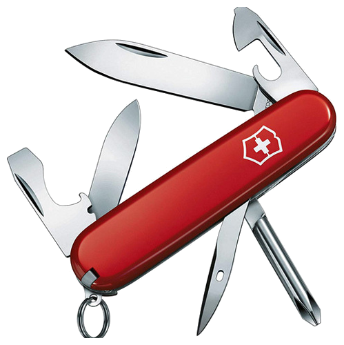 Нож перочинный Victorinox Tinker Small (0.4603) 84мм 12функций красный карт.коробка - фото №1
