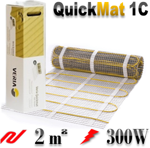 Одножильный мат 150 Вт/м2 Veria Quickmat 150 300 Вт 0,5 х 4 2,0 - фотография № 2