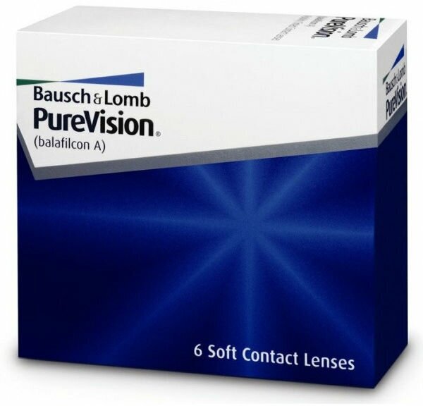 Контактные линзы Bausch & Lomb PureVision, 6 шт., R 8,6, D -5,5