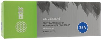 Картридж лазерный Cactus CS-CB435AS CB435A черный (1500стр.) для HP LJ P1005/P1006