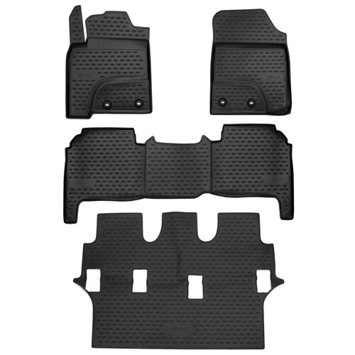 FORMAT Коврики в салон TOYOTA Land Cruiser 200, 2012-2015, 4 шт. (ПУ, повышенная износостойкость) / Тойота Ленд крузер