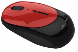 Беспроводная компактная мышь Qumo iO4WR Red USB