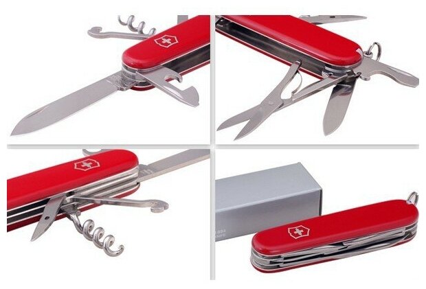 Нож перочинный Victorinox Climber (1.3703.T7) 91мм 14функций серебристый полупрозрачный карт.коробка - фото №7