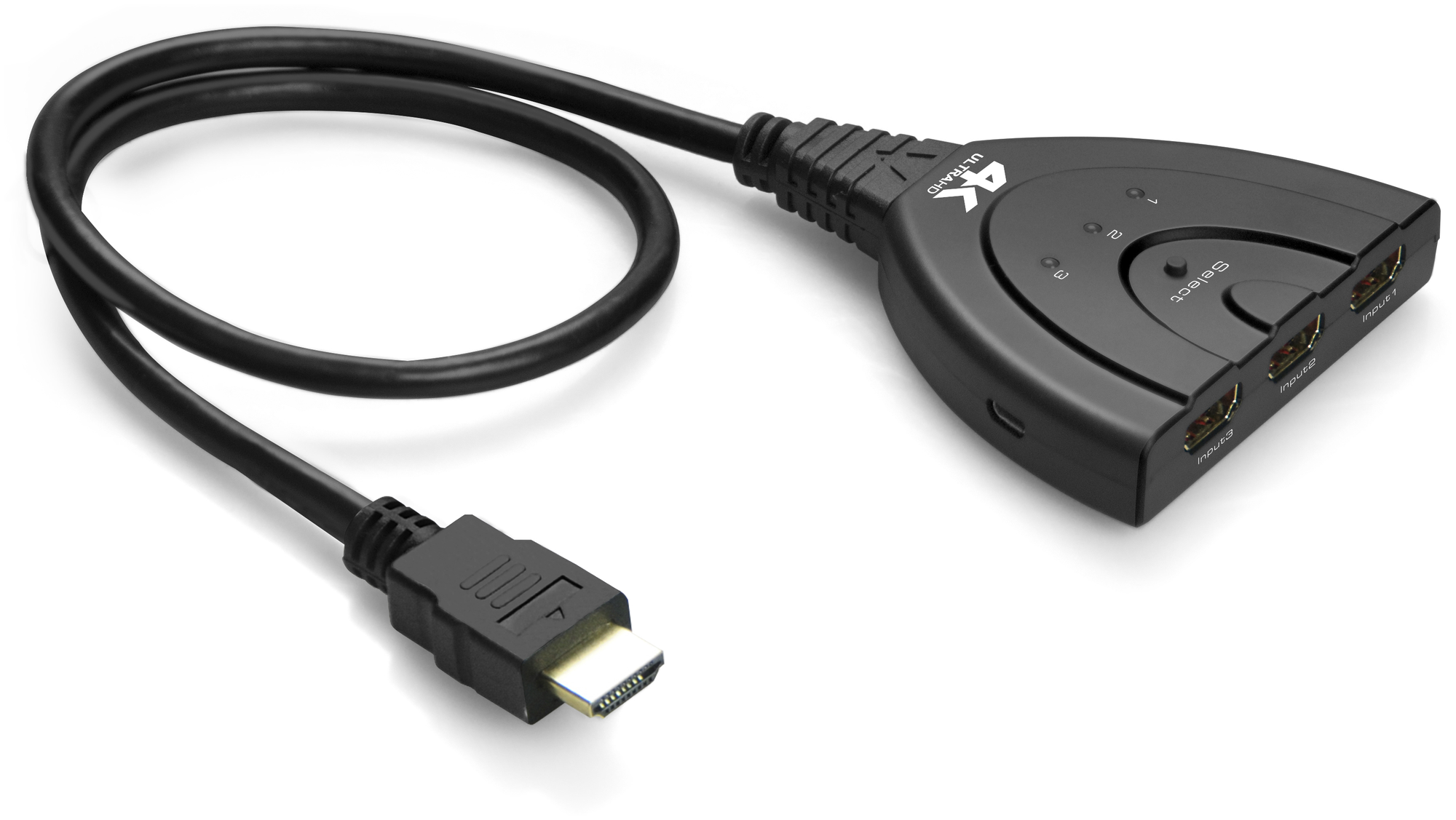 Greenconnect Переключатель HDMI 3 к 1 + USB port серия Greenline Greenconnect Переключатель Greenline HDMI 3 к 1 + USB port (GL-v301ZP)