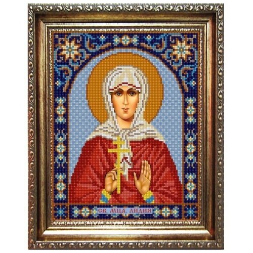 Рисунок на ткани Конёк Св. Лидия, 20x25 см рисунок на ткани конёк богородица знамение 20x25 см