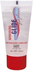 Масло -смазка HOT Смазка на водной основе Warming Glide с согревающим эффектом, 30, 30 мл
