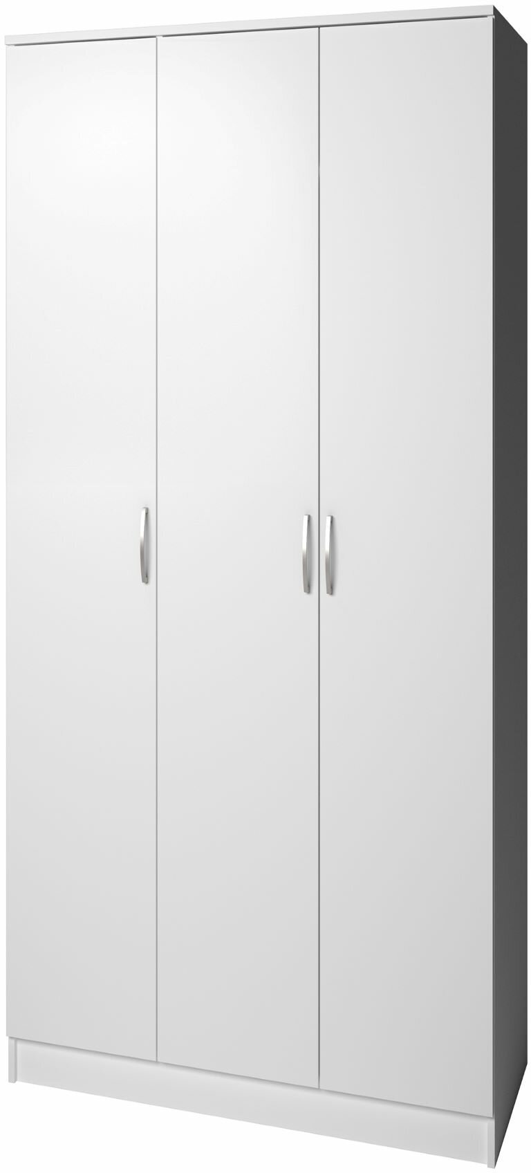 Шкаф прямой Фреш-3-1, Белый, 1200x2000x450 мм