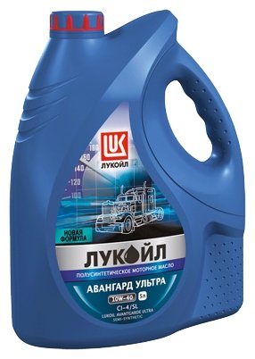 LUKOIL 10W--40 5L ((CI-4/SL) масло моторное полусинтетическое авангард ультра дизель) 1553213