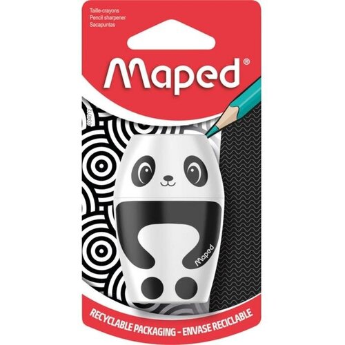 Точилка Maped Shakky с контейнером, 1 отверстие, ассорти