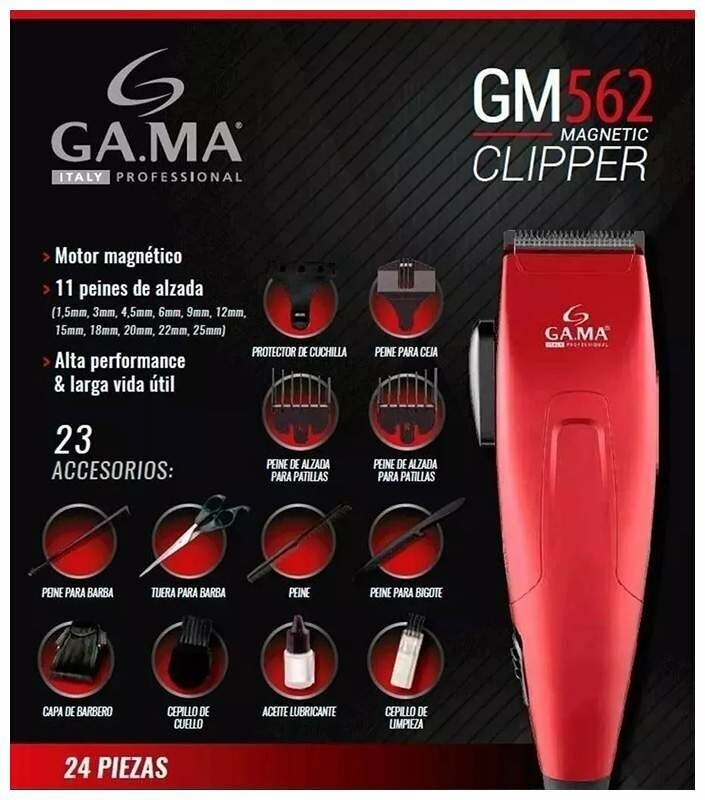 Триммер GA.MA GM562 25 pz, красный [gm1503] - фото №6