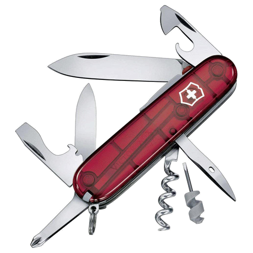 VICTORINOX Spartan lite полупрозрачный красный мультитул victorinox spartan 1 3603 b1 красный