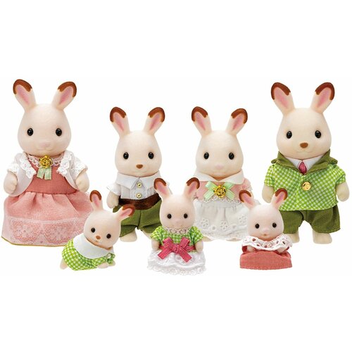 sylvanian families семейство шоколадных кроликов 5655 Набор Sylvanian Families Семья шоколадных кроликов 2063