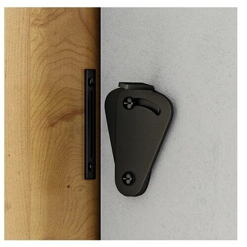 Дверная задвижка-шпингалет для амбарной раздвижной двери Лофт. Амбарный механизм. Медиатор