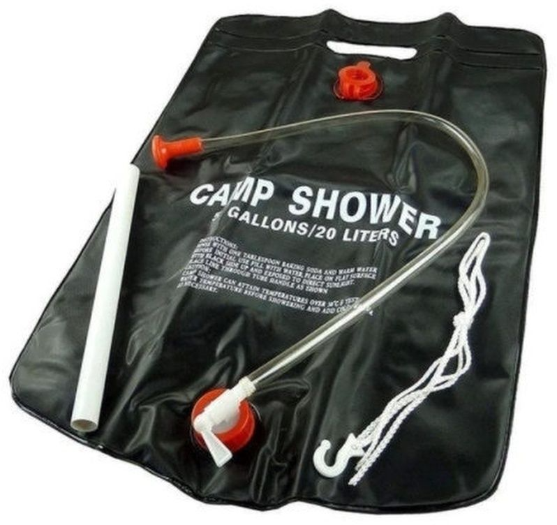 Душ походный туристический переносной дачный для кемпинга с гибким шлангом 20л Camp Shower / автомобильный 20л / Летний для дачи / 20 л, черный - фотография № 6