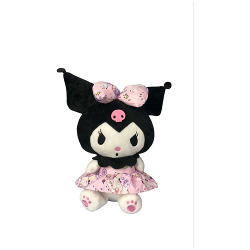 набор игрушек из аниме onegai my melody куроми my melody и kitty по 25 см Мягкая игрушка Куроми в розовом платьице 30 см