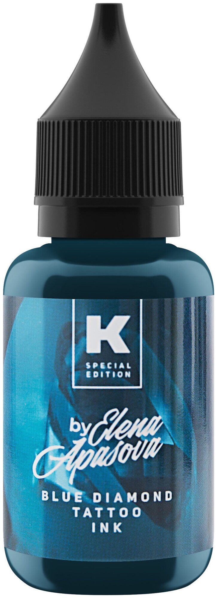 фото Пигмент краска Tattoo Ink by Elena Apasova - Голубой бриллиант 15 мл