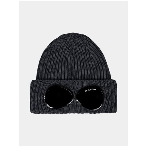 фото Шапка с.p. company extra fine merino wool goggle beanie, серый c.p. company