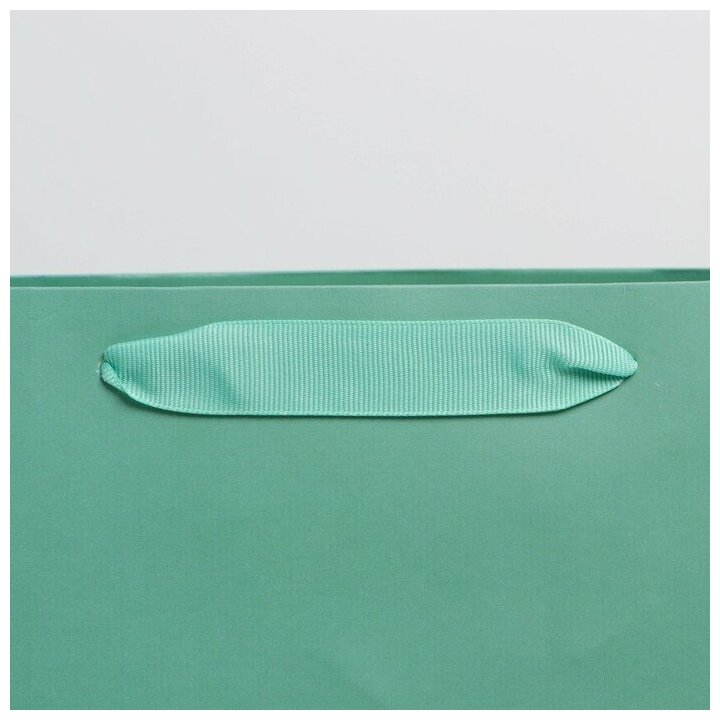Пакет подарочный ламинированный цвет «Тиффани», 31 х 40 х 11.5 см