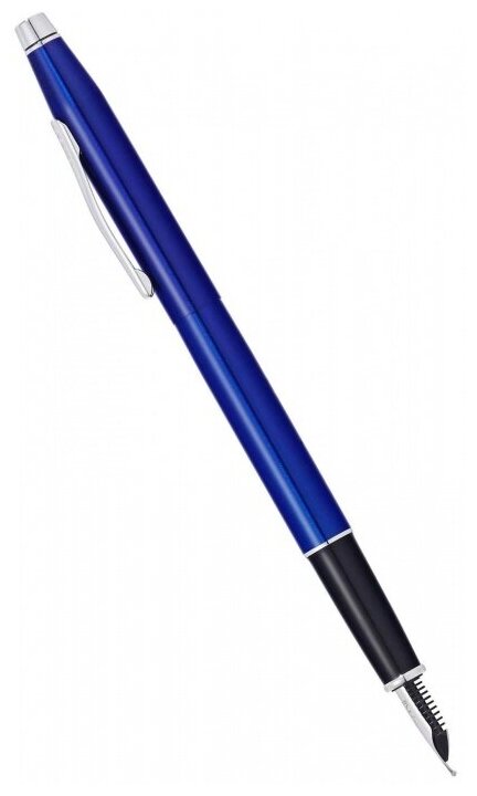 Cross AT0086-112FS Перьевая ручка cross classic century, translucent blue lacquer ct (перо f)