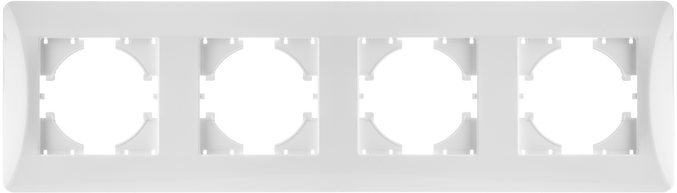 С1140-001 GUSI Ugra рамка 4-местная цвет белый.