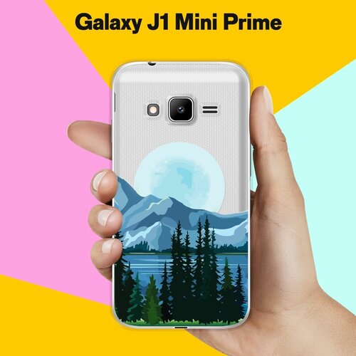 Силиконовый чехол на Samsung Galaxy J1 Mini Prime Луна / для Самсунг Галакси Джей 1 Мини Прайм пластиковый чехол зима 1 на samsung galaxy s4 mini самсунг галакси с 4 мини