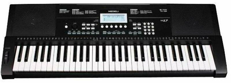 Medeli M17 Синтезатор, 61 клавиша, 390 голосов, 100 стилей, ревербация, хорус, цвет черный