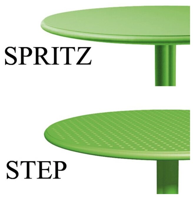 Обеденный пластиковый стол Nardi Spritz + Spritz Mini, белый - фотография № 5
