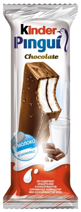 Пирожное Kinder Pingui Молоко и шоколад 37.8%, 30 г
