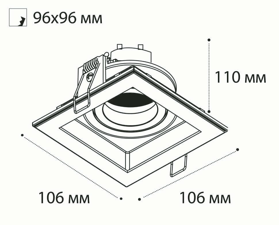 Встраиваемый светильник Italline DY 1681 white - фотография № 4