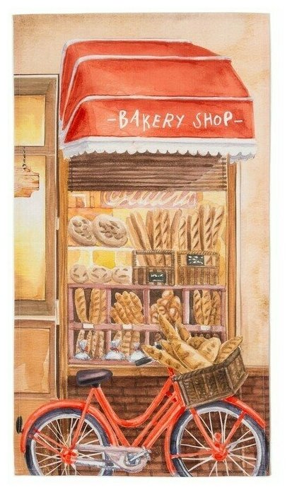 Полотенце "Этель" Bakery house 40х73 см, 100% хлопок, репс 210 г/м2 - фотография № 6