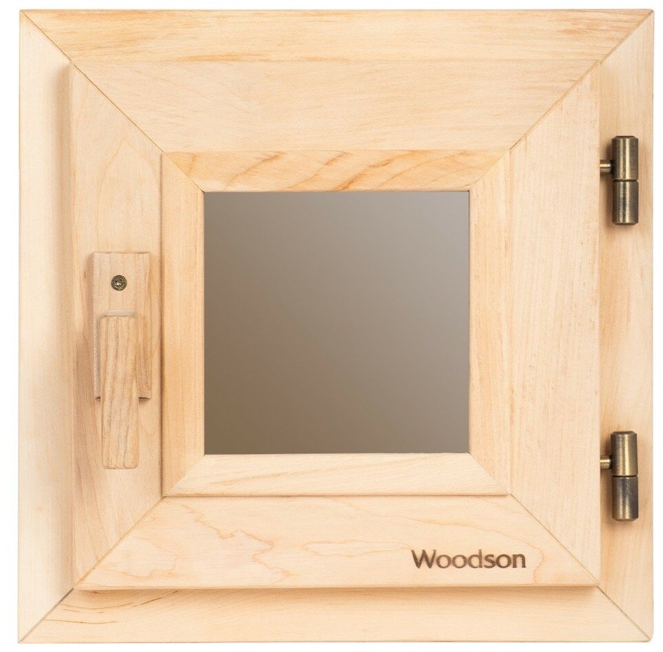 Окно Woodson 30*30, стекло бронза, ольха - фотография № 1