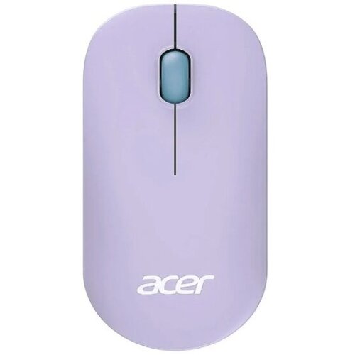 Мышь Acer OMR200 зеленый/фиолетовый оптическая (1200dpi) беспроводная USB для ноутбука (2but) мышь беспроводная nx 7010 малиновый металлик magenta blister 2 4ghz wireless blueeye 1200 dpi 1xaa
